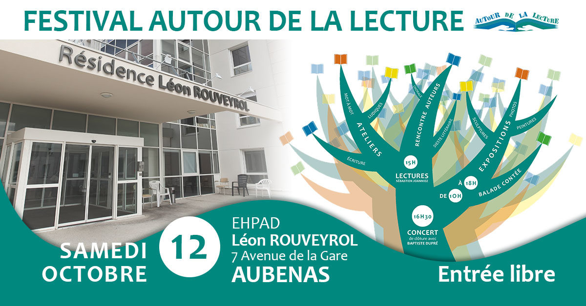 Le 1er Festival Autour de la Lecture à l'EHPAD Léon Rouveyrol, le samedi 12 octobre 2019