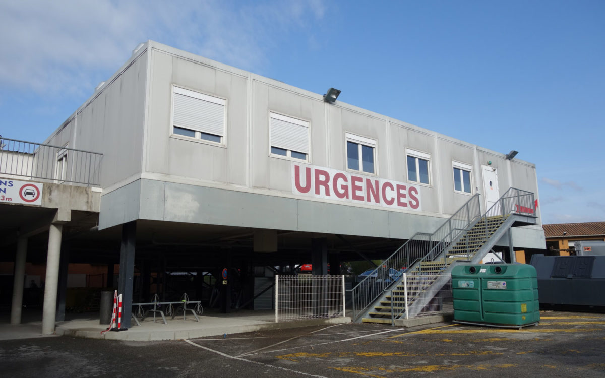 Photo bâtiment modulaire des Urgences - Façade